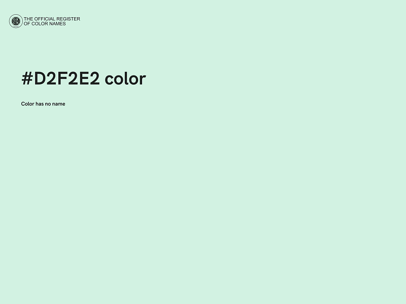 #D2F2E2 color image