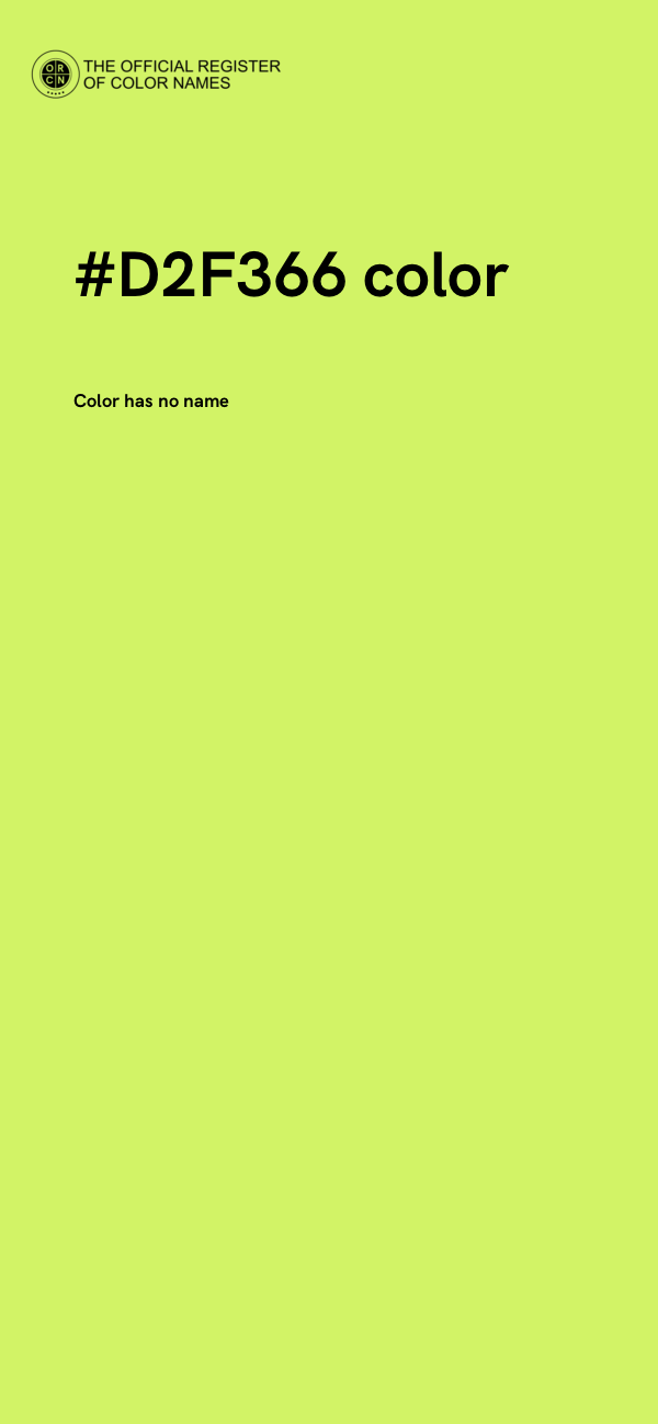 #D2F366 color image