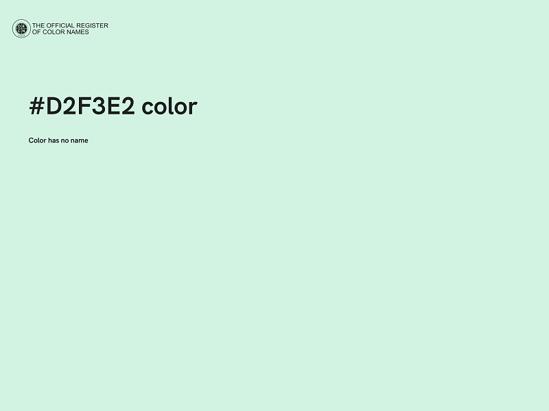 #D2F3E2 color image