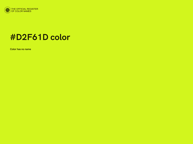 #D2F61D color image