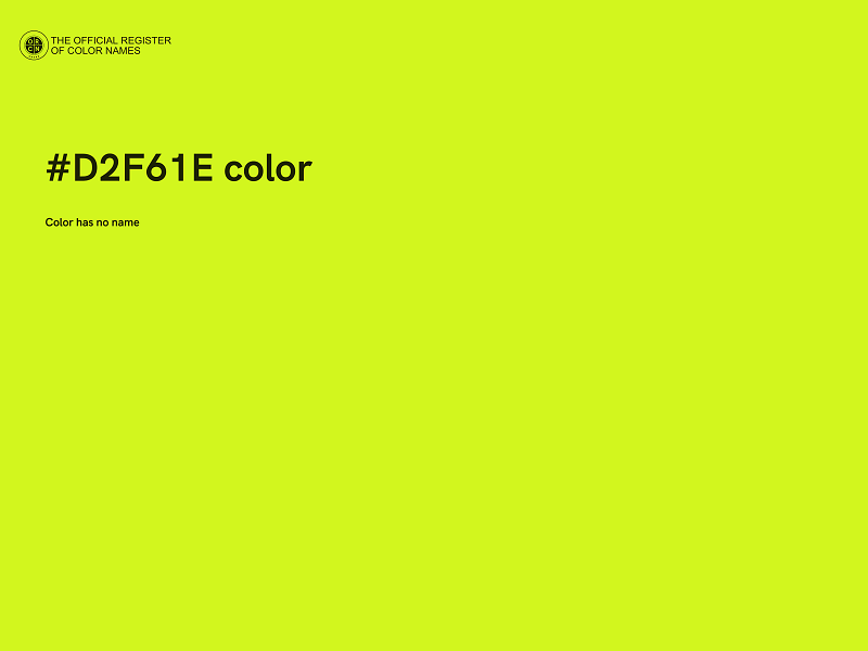 #D2F61E color image