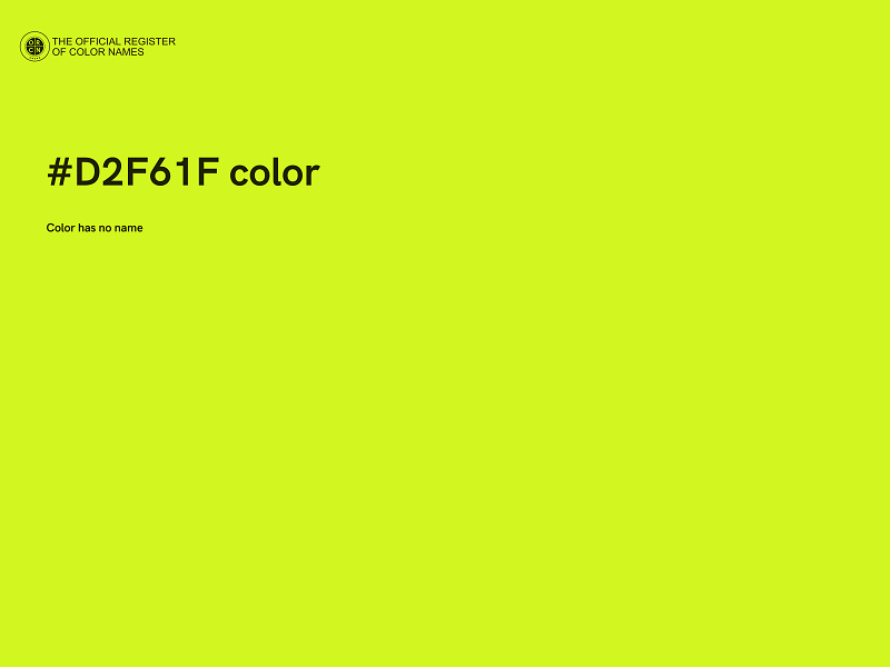 #D2F61F color image