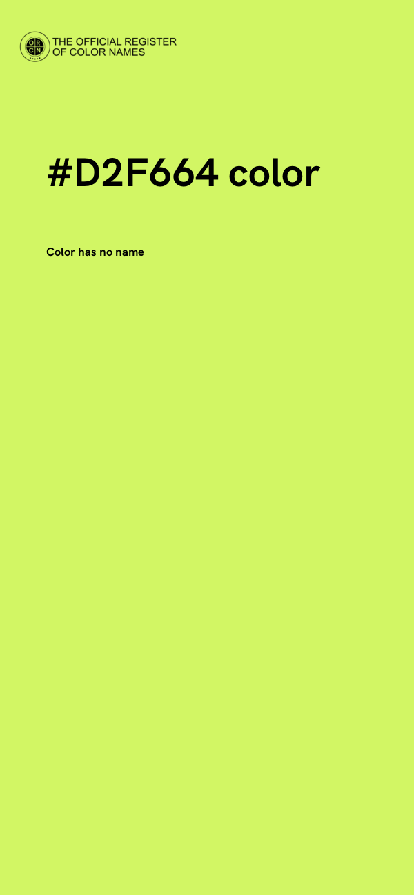 #D2F664 color image