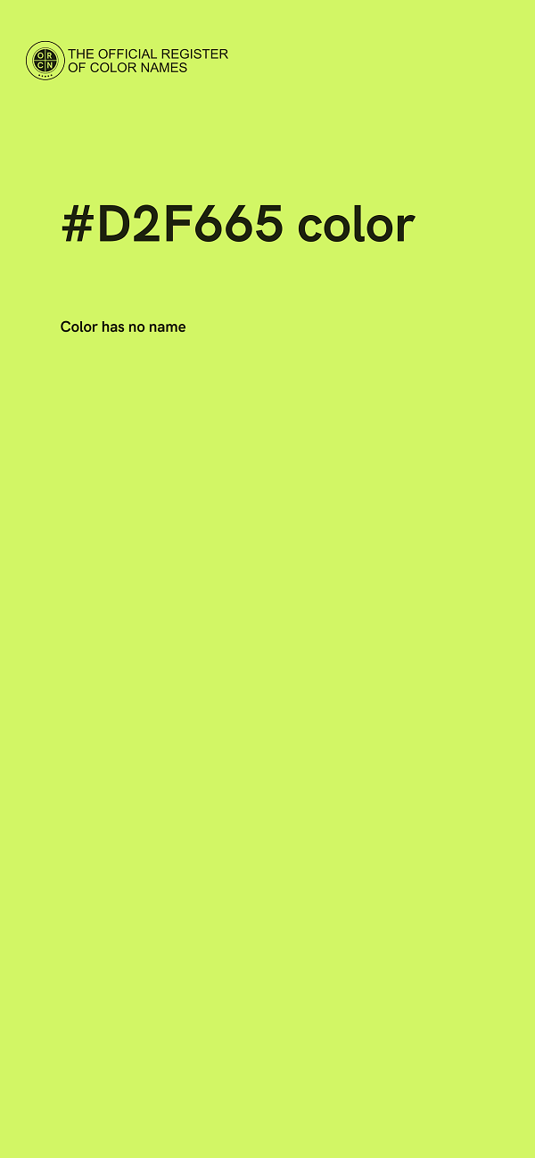 #D2F665 color image