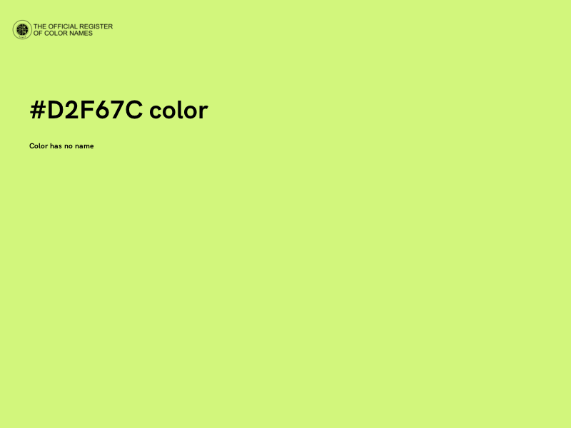 #D2F67C color image