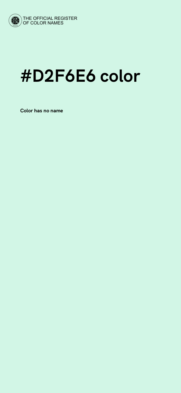 #D2F6E6 color image