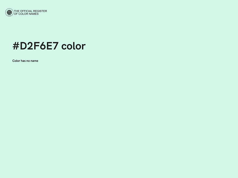 #D2F6E7 color image