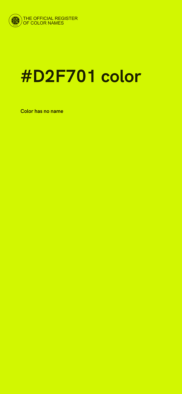 #D2F701 color image