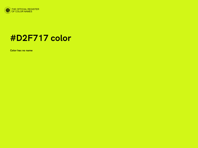 #D2F717 color image