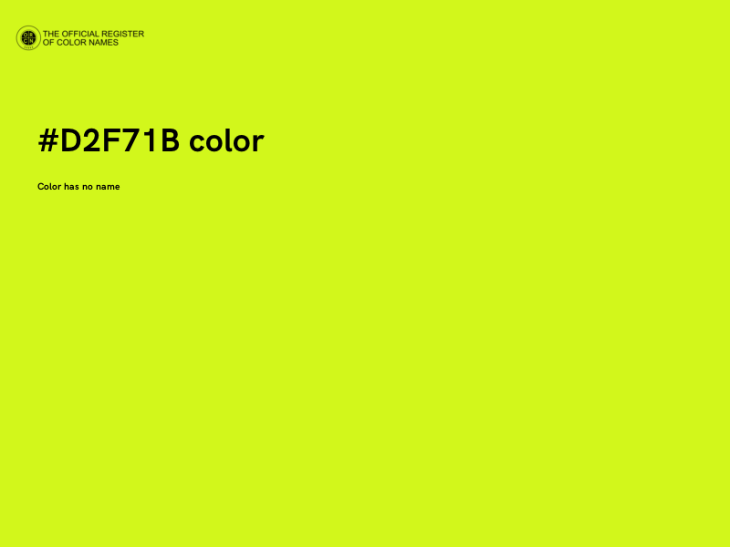 #D2F71B color image