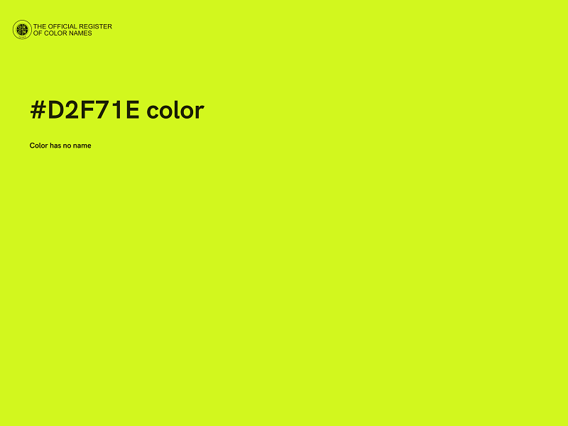 #D2F71E color image