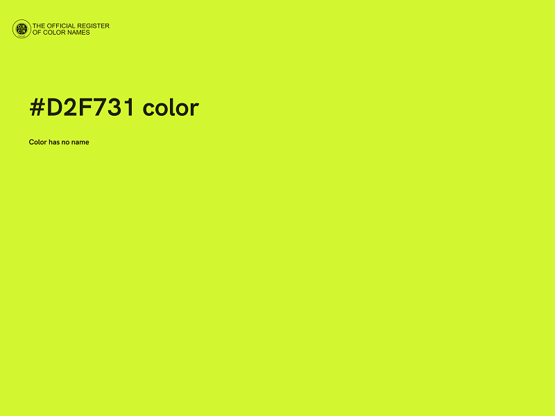 #D2F731 color image