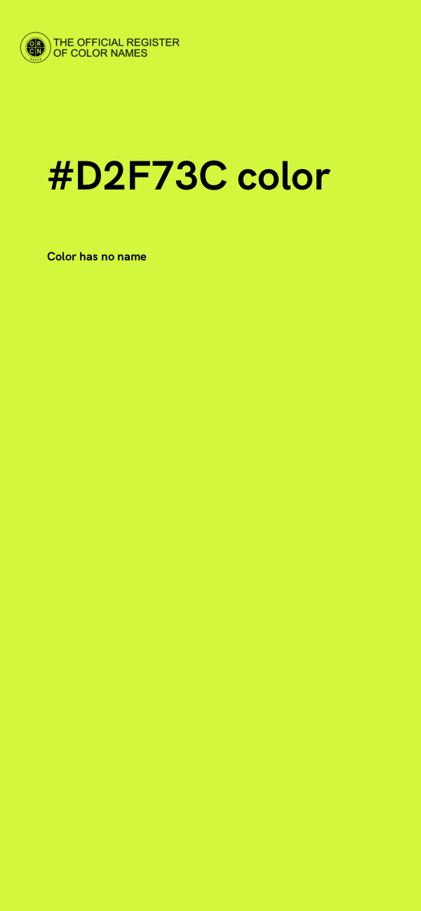 #D2F73C color image