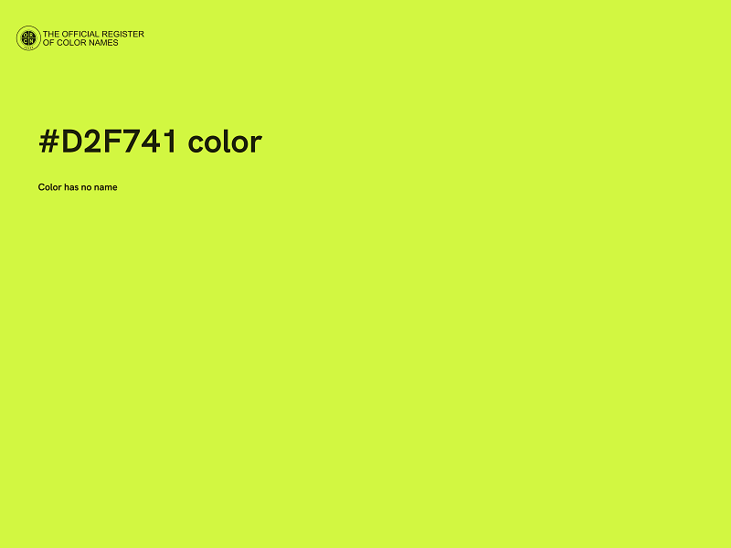 #D2F741 color image