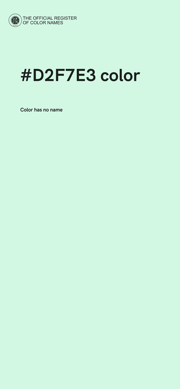 #D2F7E3 color image