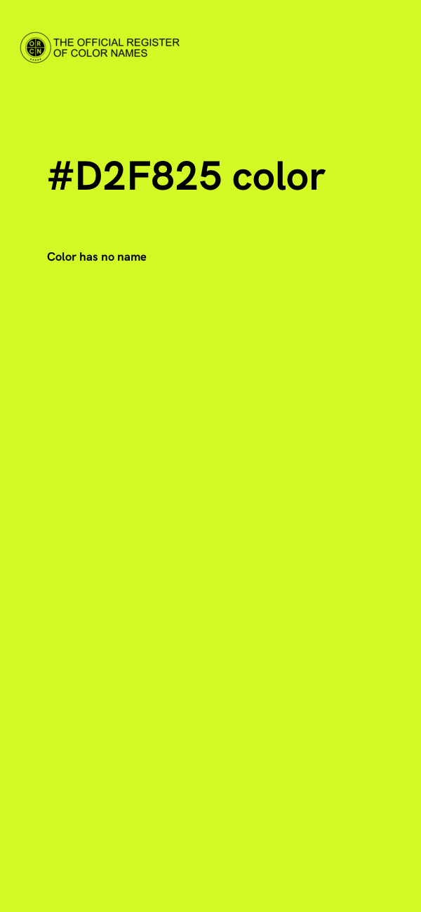 #D2F825 color image