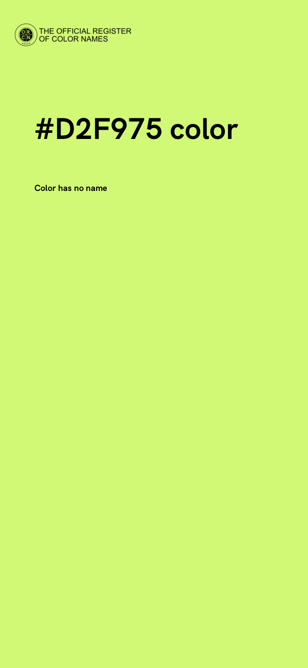 #D2F975 color image