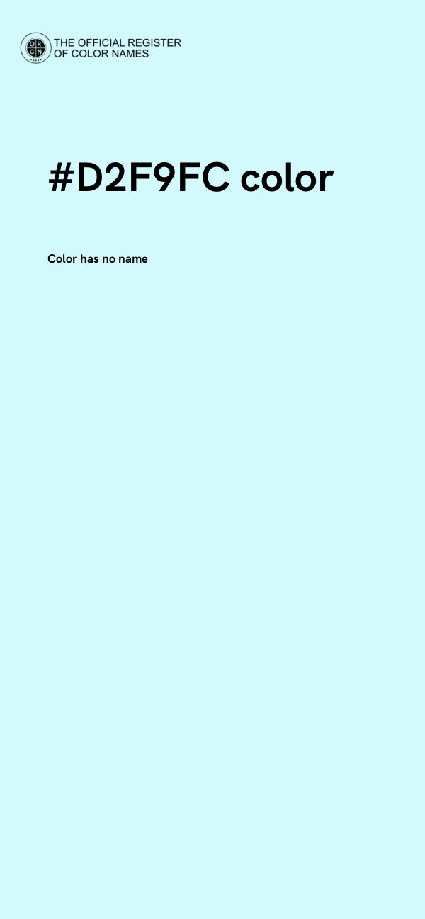 #D2F9FC color image