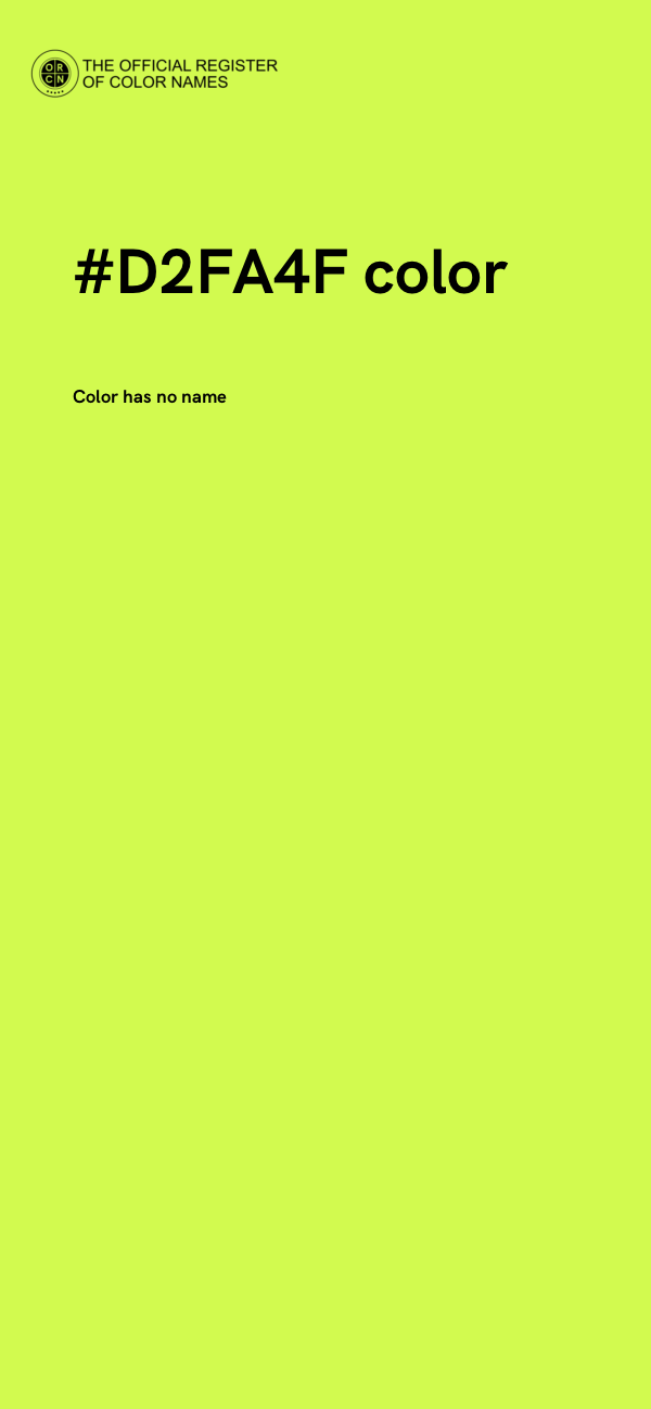 #D2FA4F color image