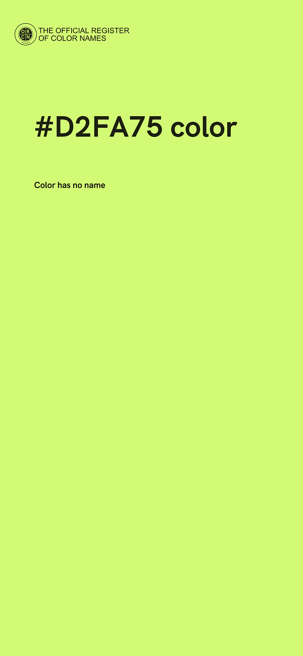 #D2FA75 color image
