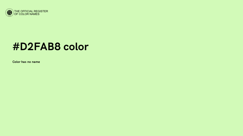 #D2FAB8 color image