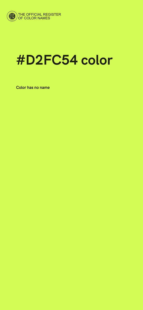 #D2FC54 color image