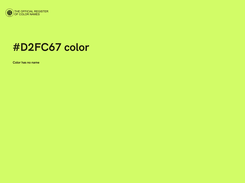 #D2FC67 color image