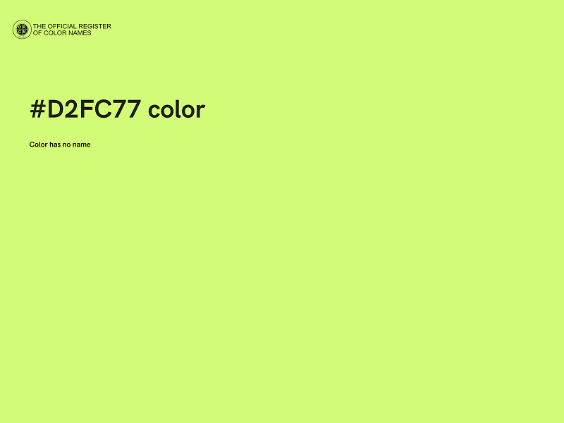 #D2FC77 color image