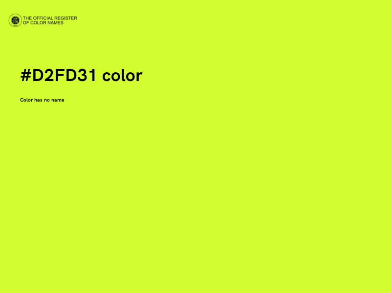 #D2FD31 color image