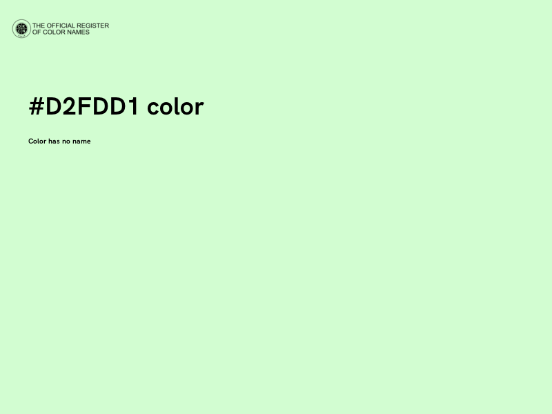 #D2FDD1 color image