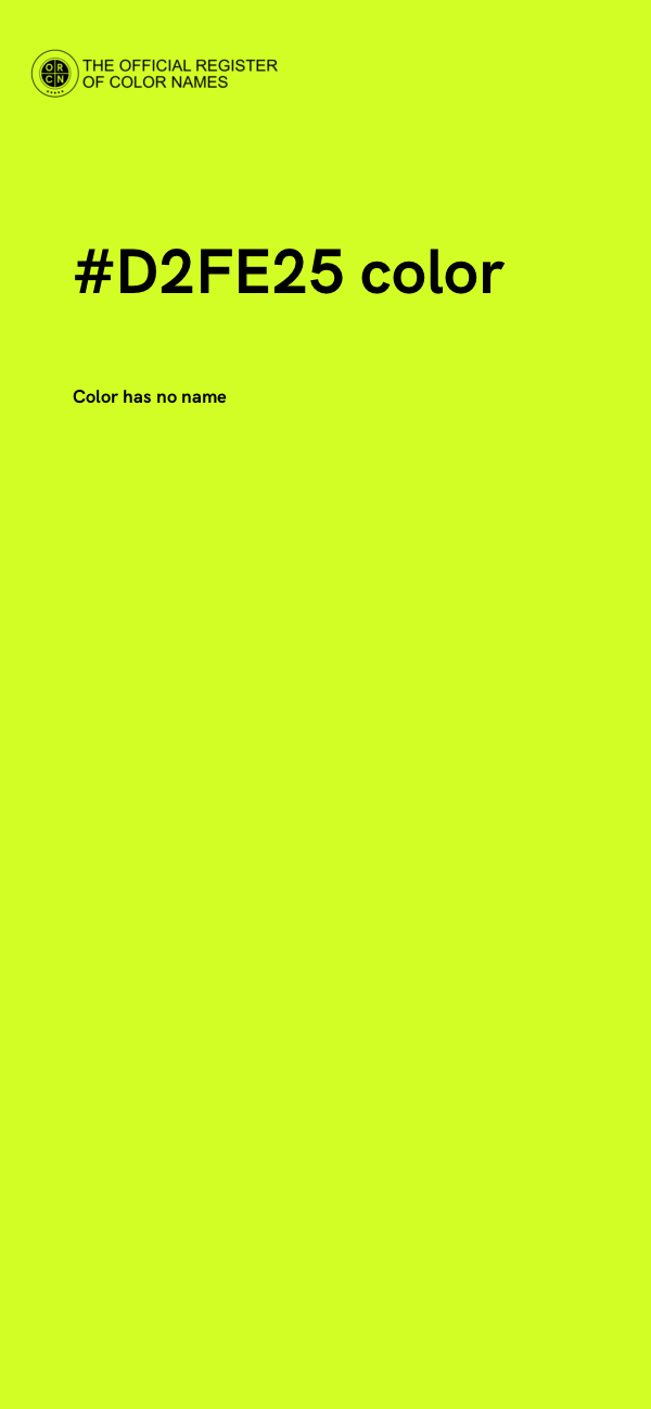 #D2FE25 color image