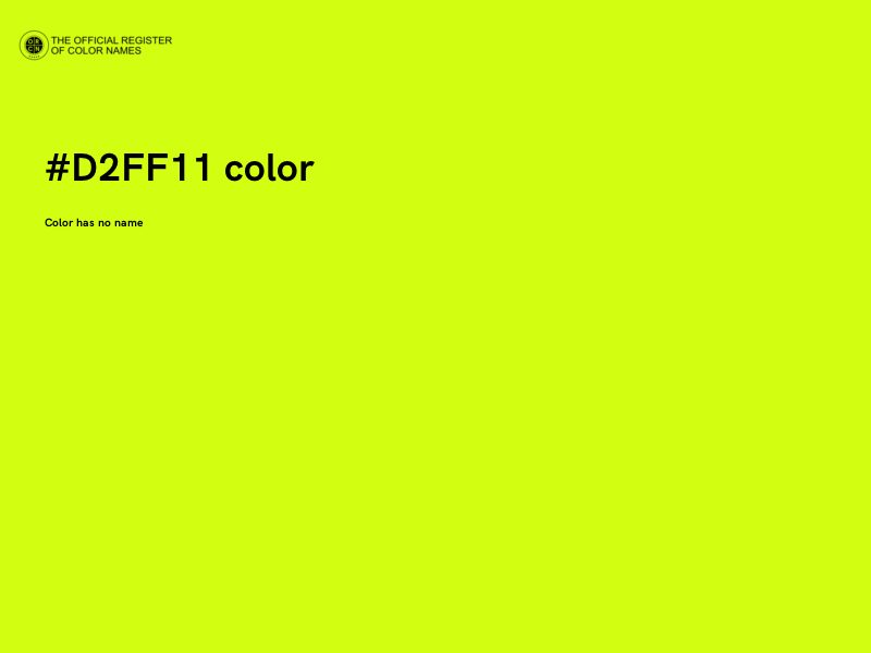 #D2FF11 color image