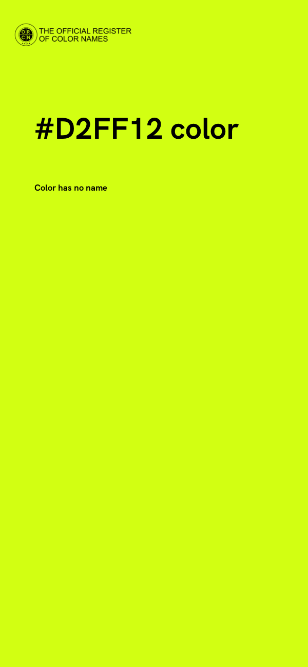 #D2FF12 color image