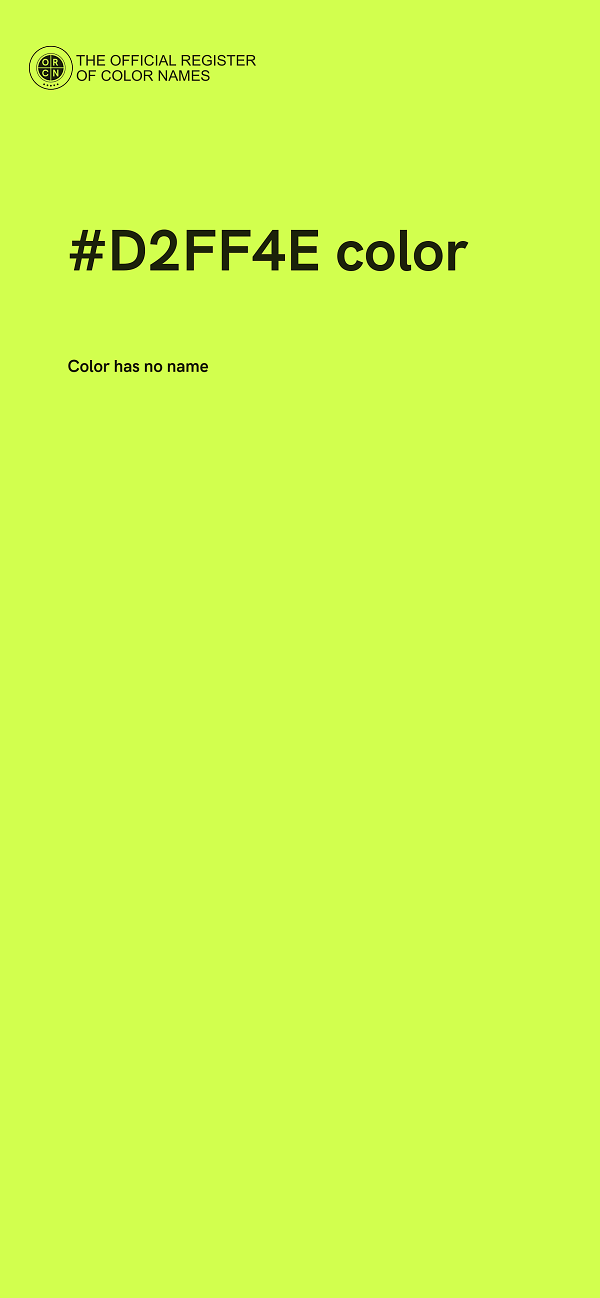 #D2FF4E color image