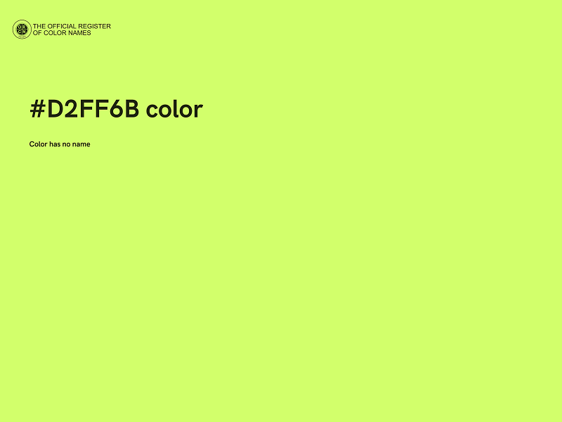 #D2FF6B color image