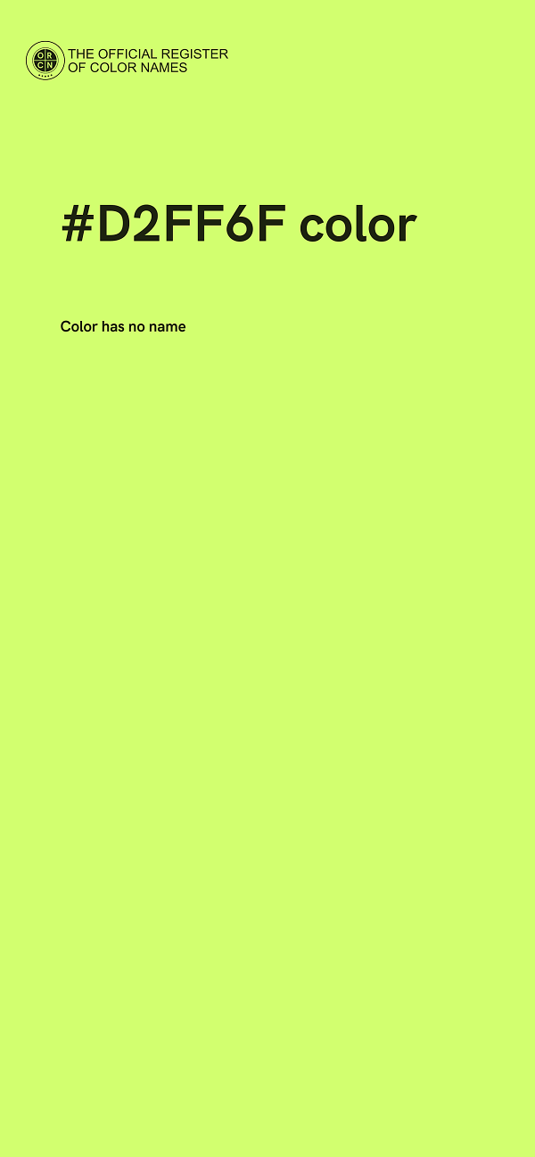 #D2FF6F color image