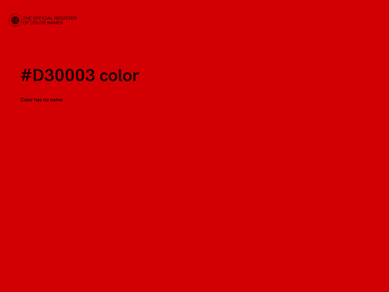 #D30003 color image