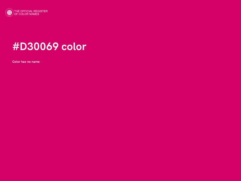 #D30069 color image