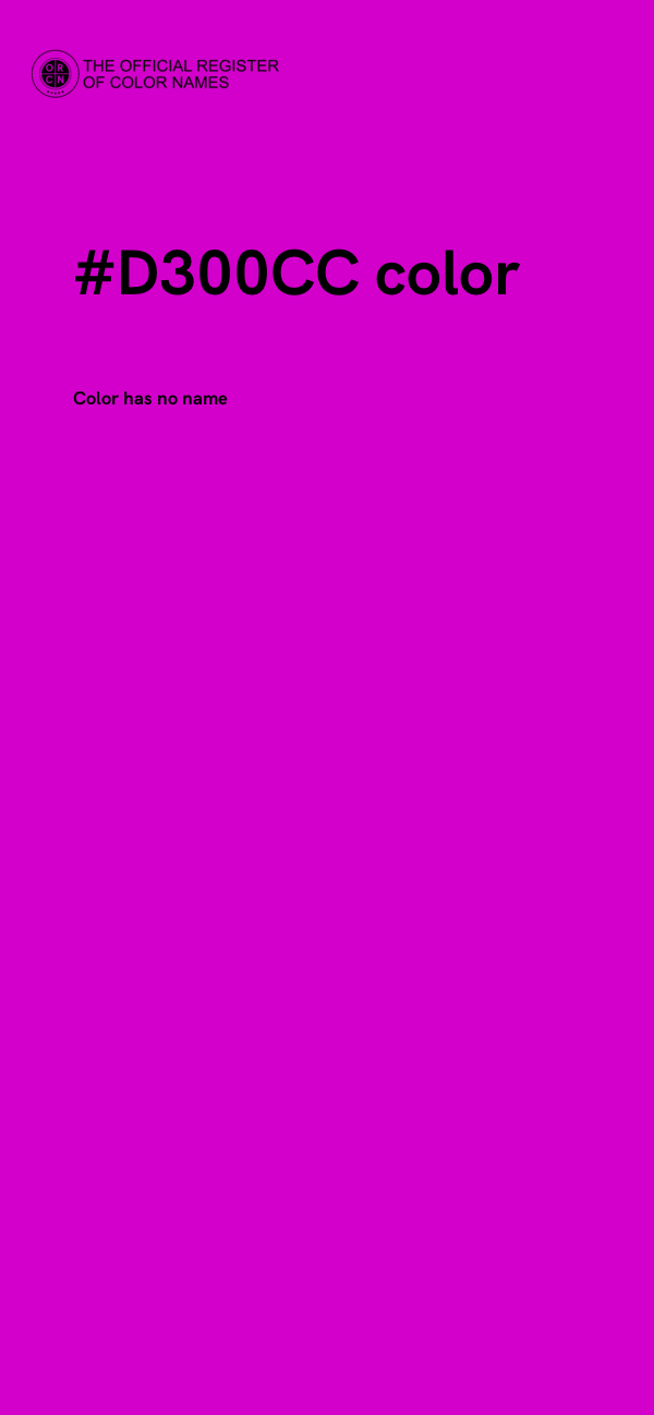 #D300CC color image