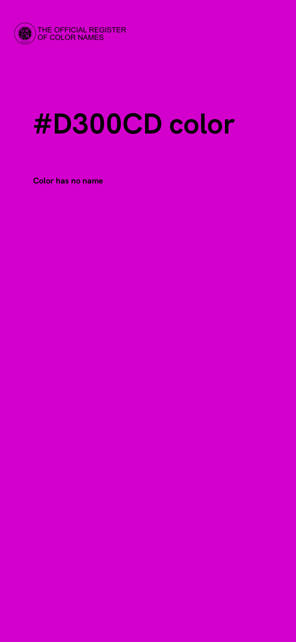 #D300CD color image