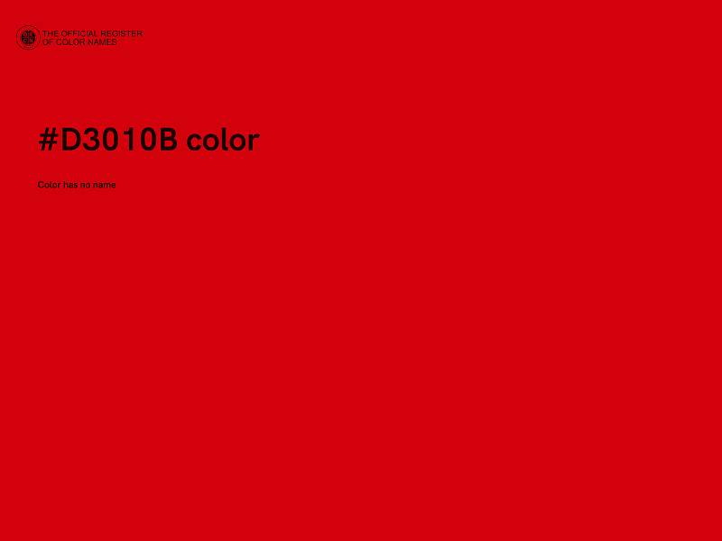 #D3010B color image