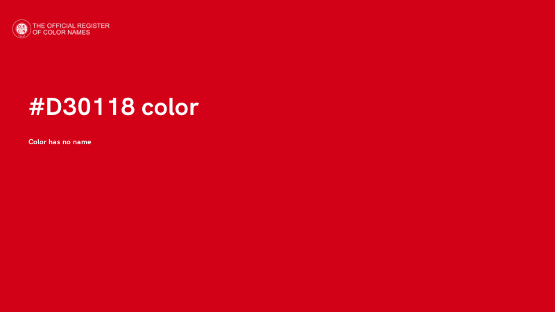#D30118 color image