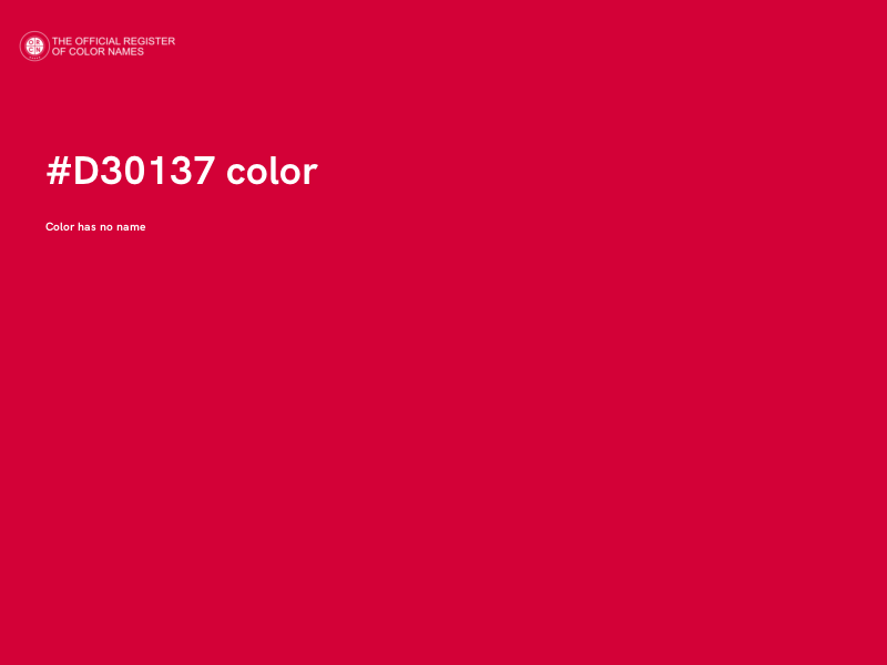 #D30137 color image