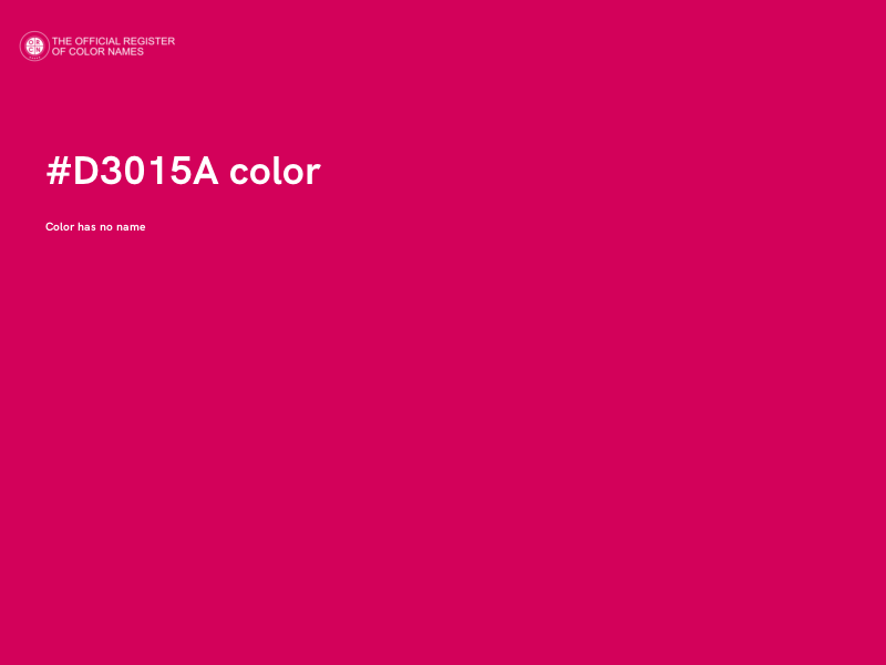 #D3015A color image