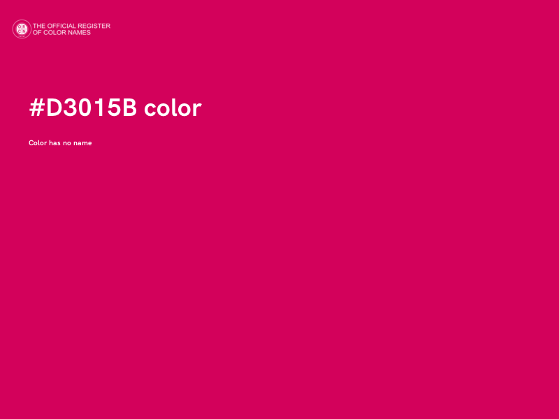 #D3015B color image