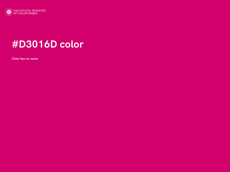 #D3016D color image