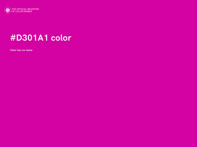 #D301A1 color image