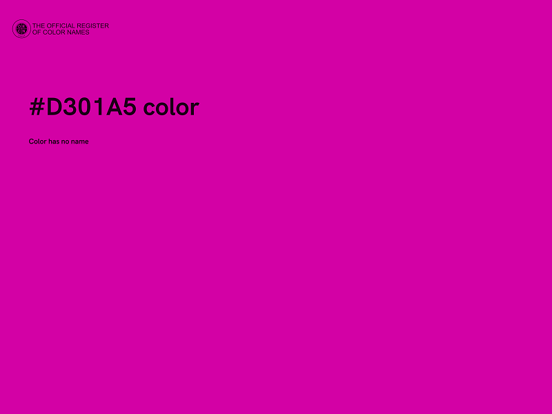 #D301A5 color image