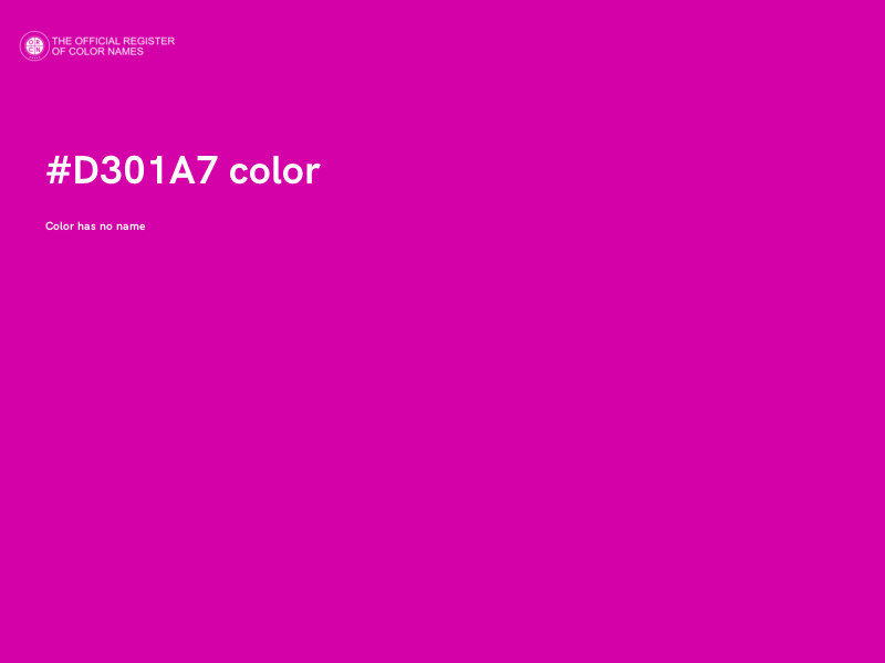 #D301A7 color image