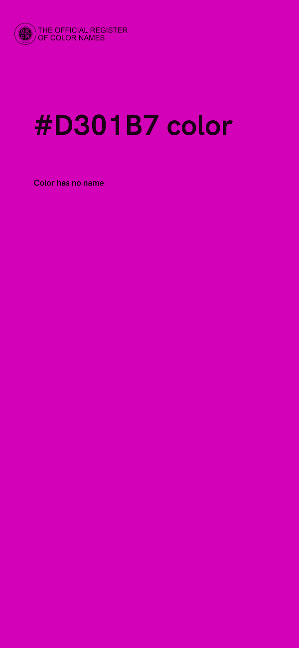 #D301B7 color image